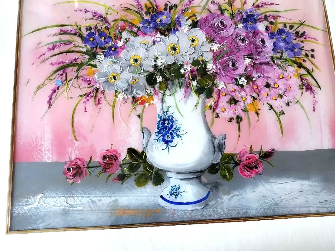 【特別価格】大野剛正「ときめき」アクラス画　ガラス絵 12/16まで