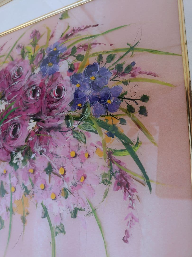 【特別価格】大野剛正「ときめき」アクラス画　ガラス絵 12/16まで