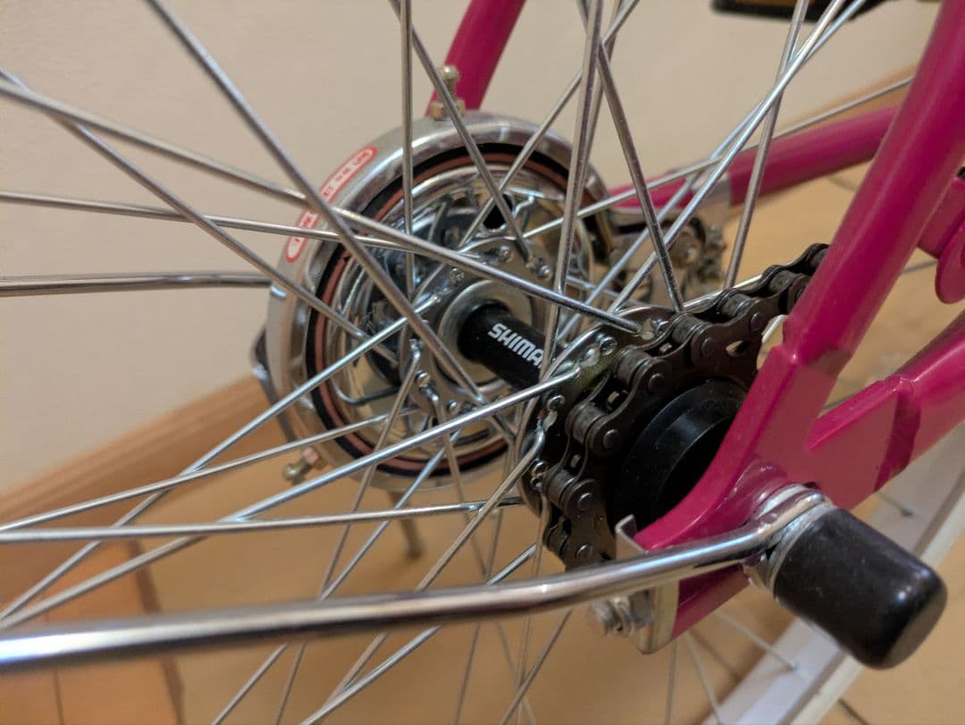 子供用自転車 ピンク 24インチ 小学生 かご付き ママチャリ