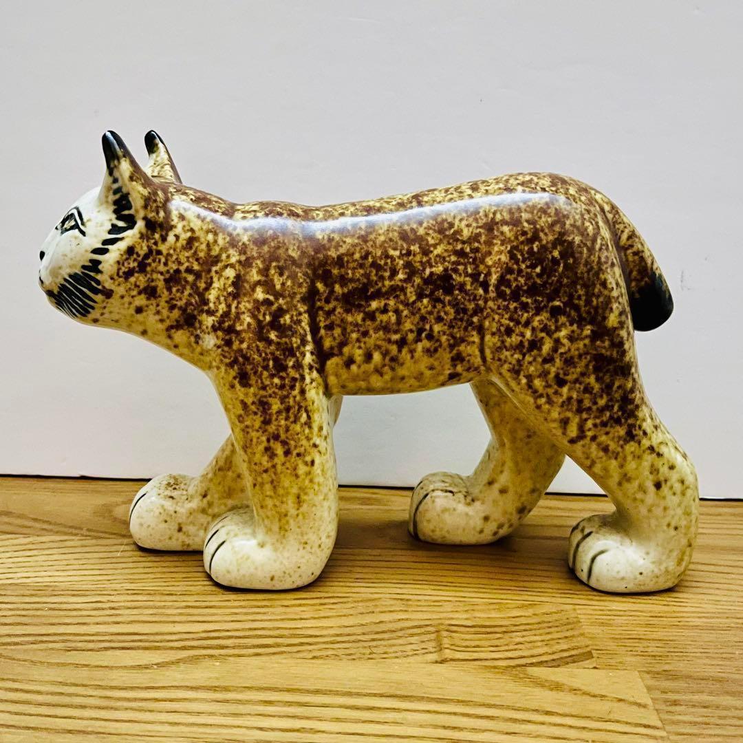 【リサラーソン/WWF/オオヤマネコ】北欧/ビンテージ/希少/山猫/Lodjur