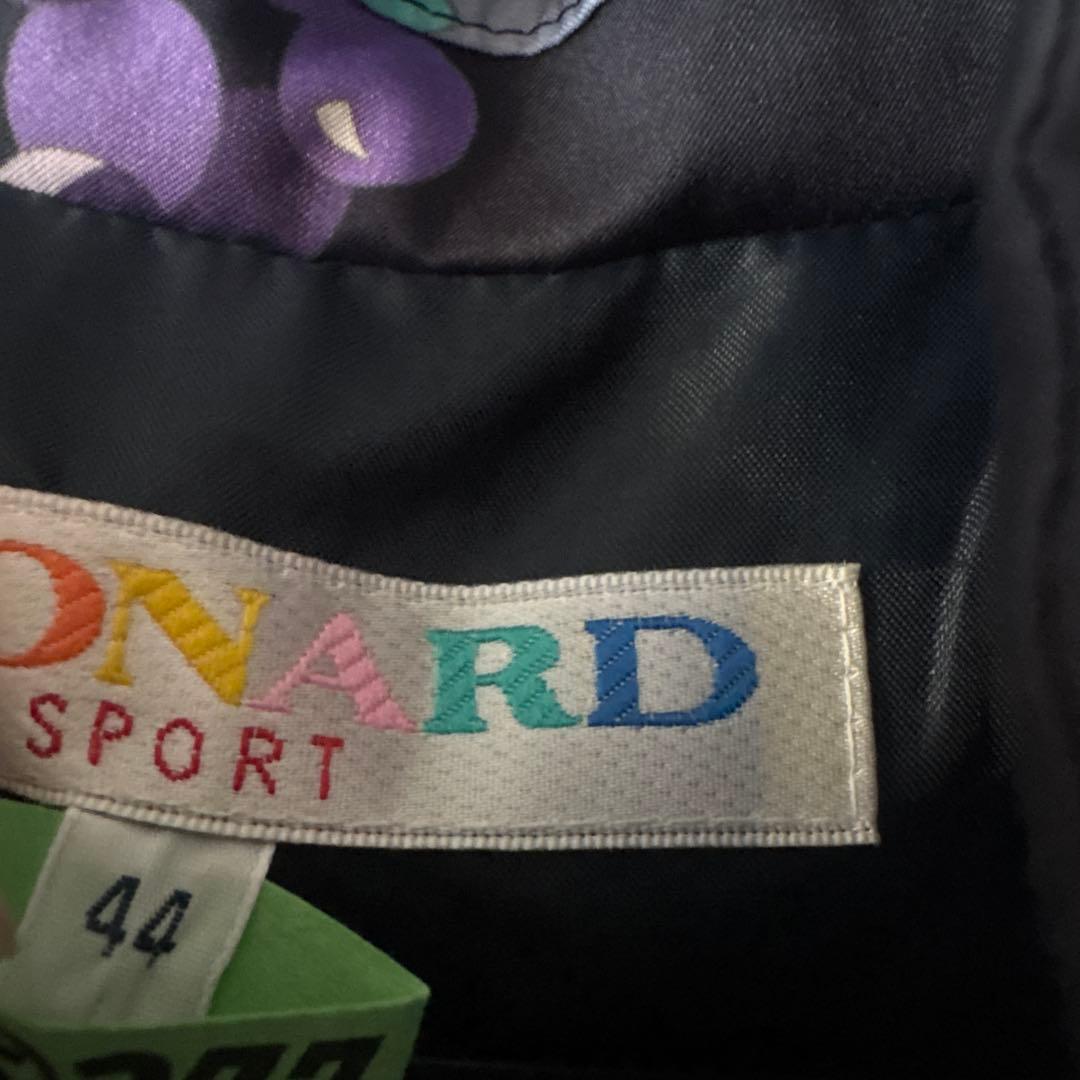 美品/レオナールスポーツ/中綿/ロングベスト/花柄/サイズ44