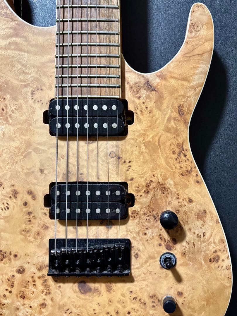 7弦 ギター 木目 ストラト 音出し確認済 メタル ラウド ロック Djent