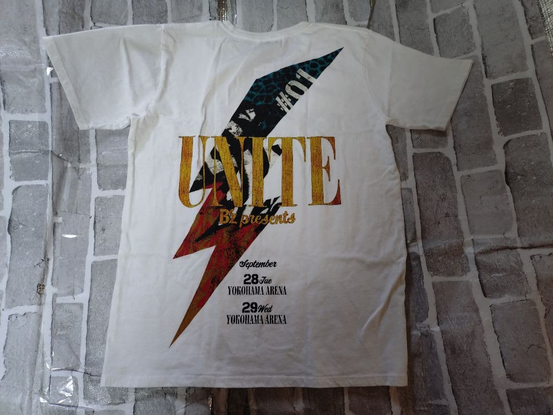 【Lサイズ】【一回着用】【美品】【B'z✖GLAY】【UNITE】【ホワイト】