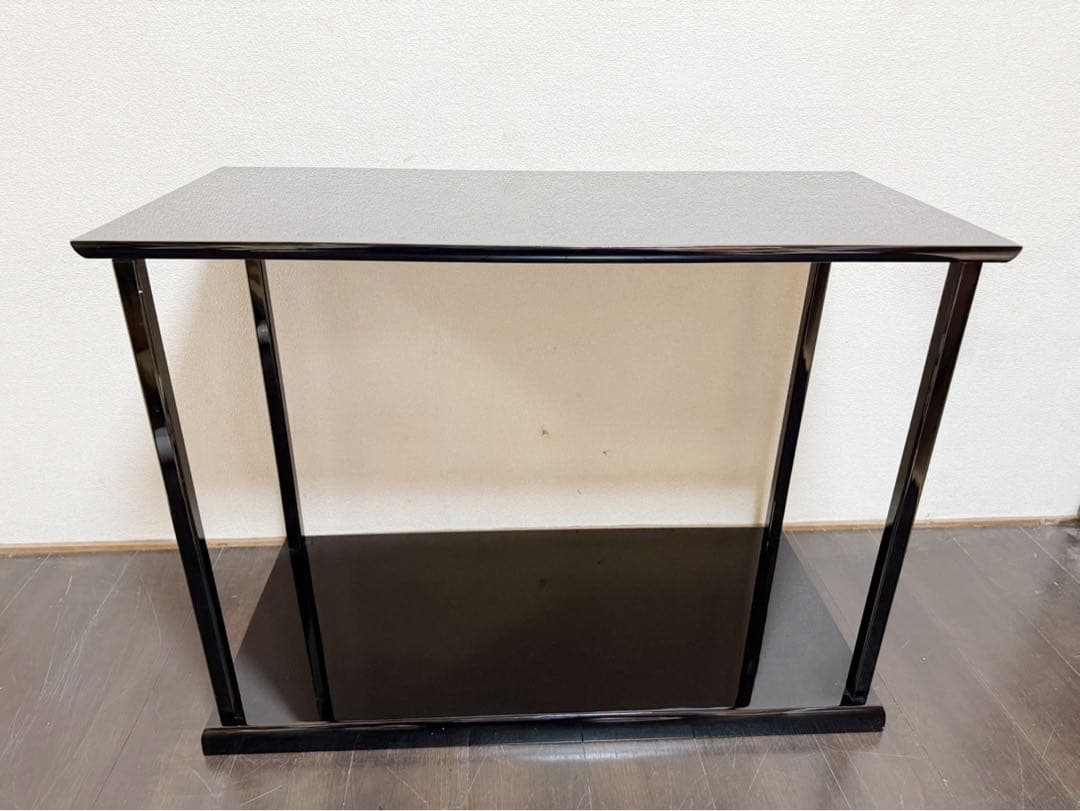 未使用 茶道具 一清作 輪島塗 真台子 稻忠漆芸棠謹製 組み立式 飾棚 共箱