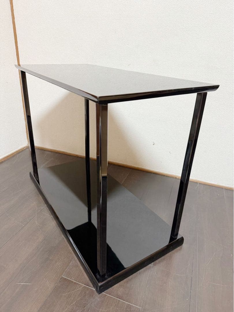 未使用 茶道具 一清作 輪島塗 真台子 稻忠漆芸棠謹製 組み立式 飾棚 共箱