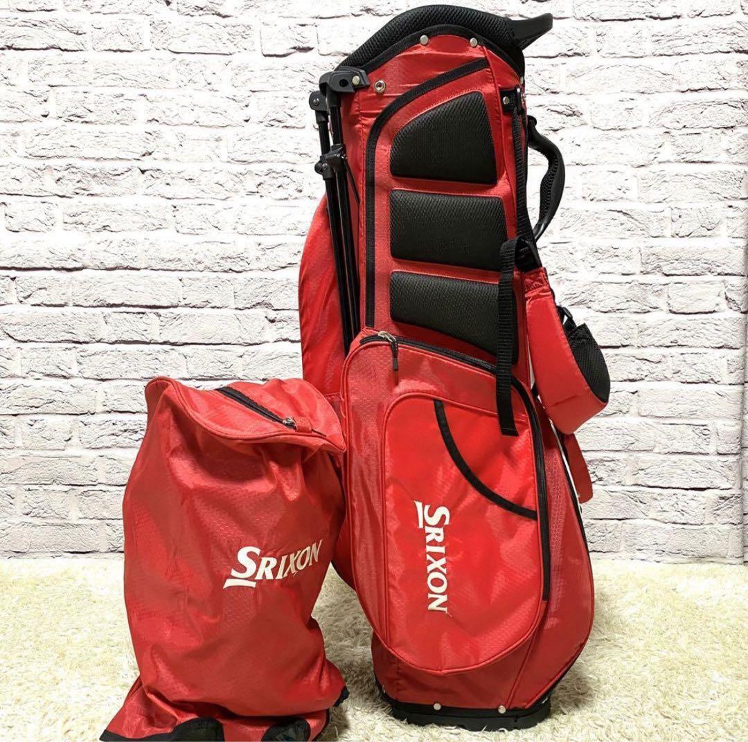 Srixon 赤 キャディバッグ スタンド式