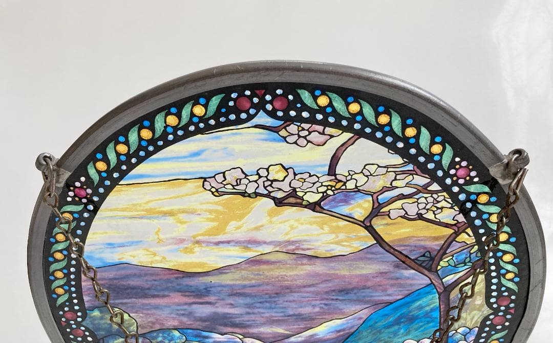 自然の風景 ステンドグラス グラスマスターズ ランドスケープ 円形