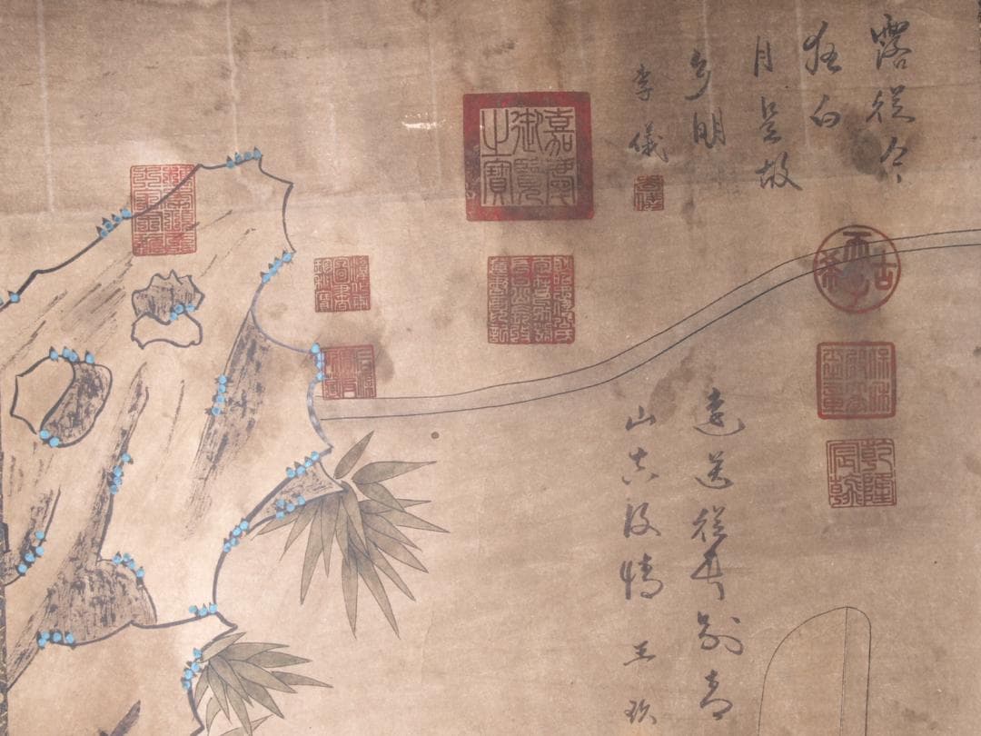 中国韓 滉　唐時代 肉筆保證 唐物唐本　掛け軸　捲り AK703A12-2