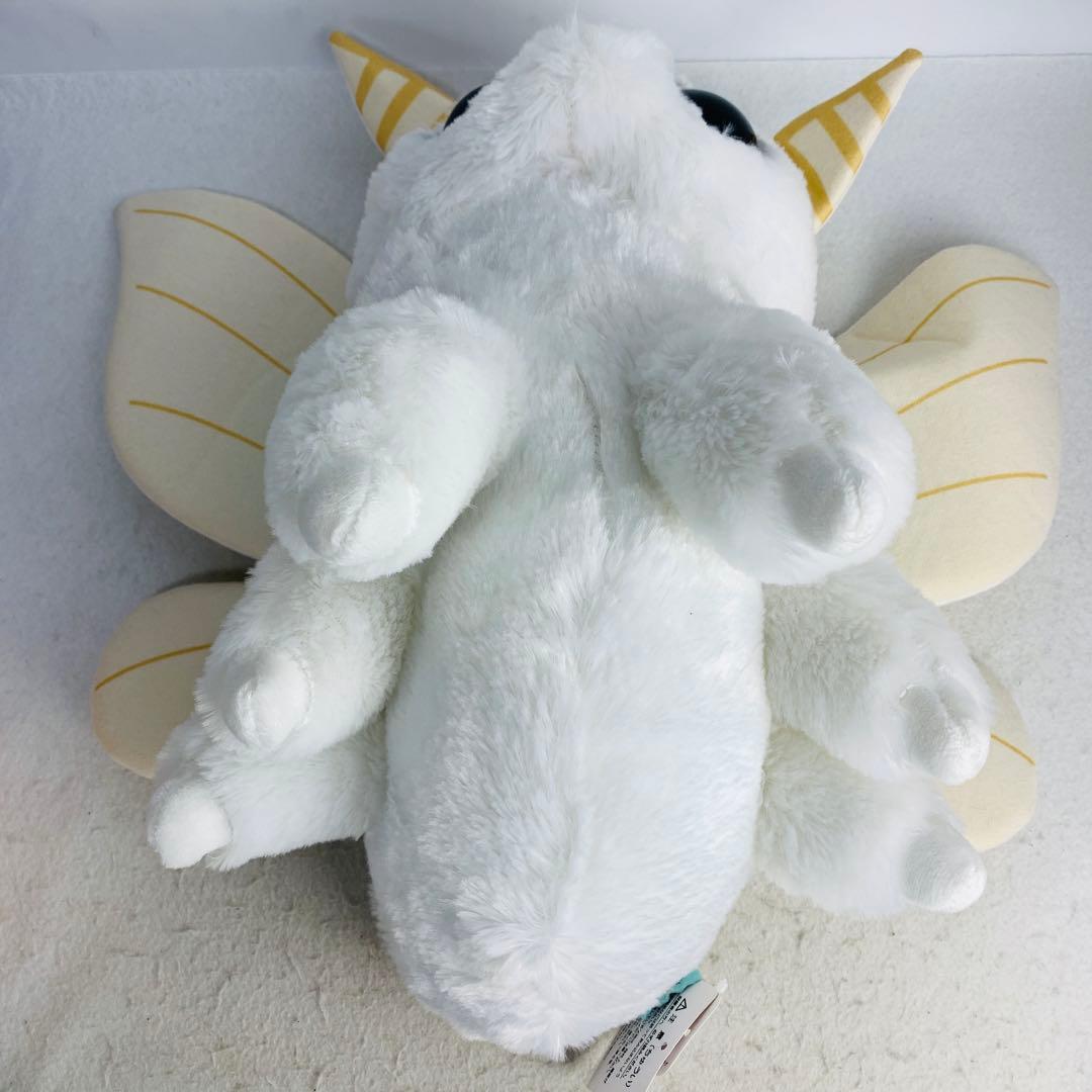 ふわふわモスちゃん　BIGぬいぐるみ　シロモ　カイコガ　白　ホワイト