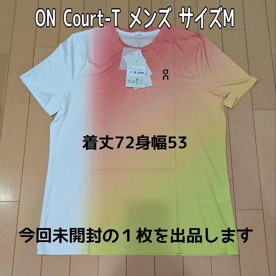 ON Court-T メンズ テニスウェア Mサイズ ホワイト/ライム