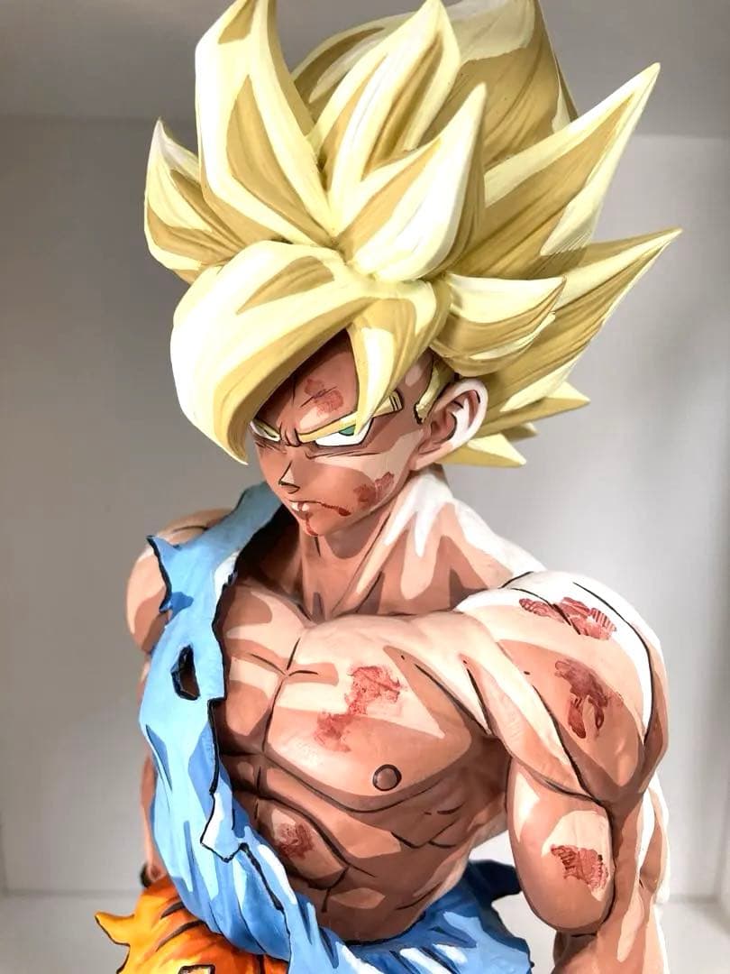 ドラゴンボール フィギュア リペイント 超サイヤ人 孫悟空 二次元彩色 SMSP