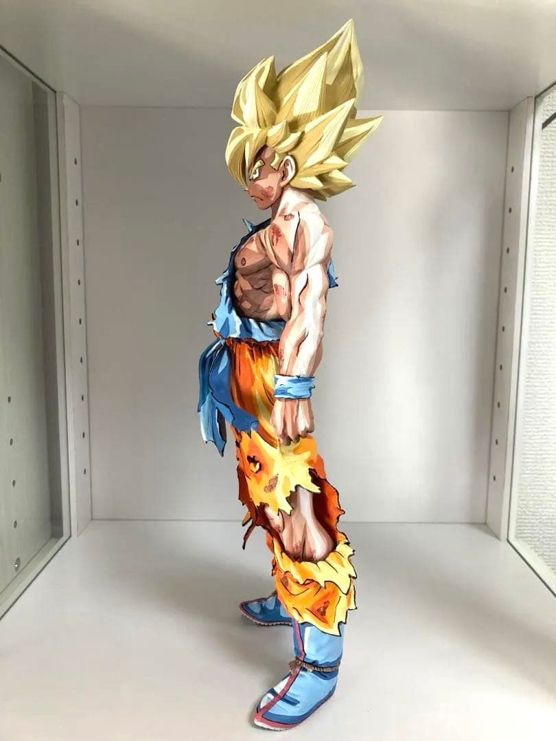 ドラゴンボール フィギュア リペイント 超サイヤ人 孫悟空 二次元彩色 SMSP