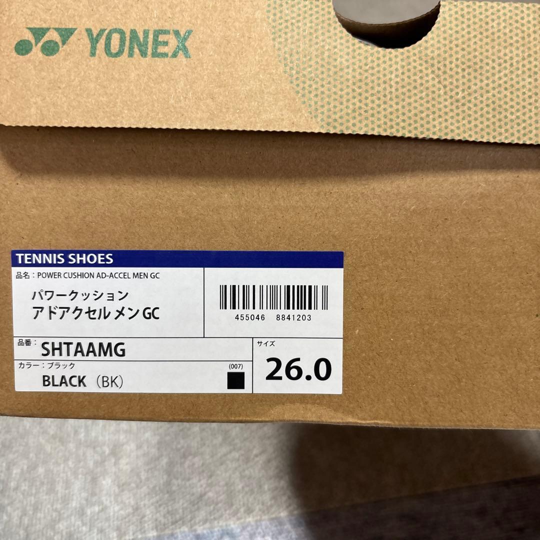 YONEX テニスシューズ アドアクセルメンズGC 26.0 ブラック