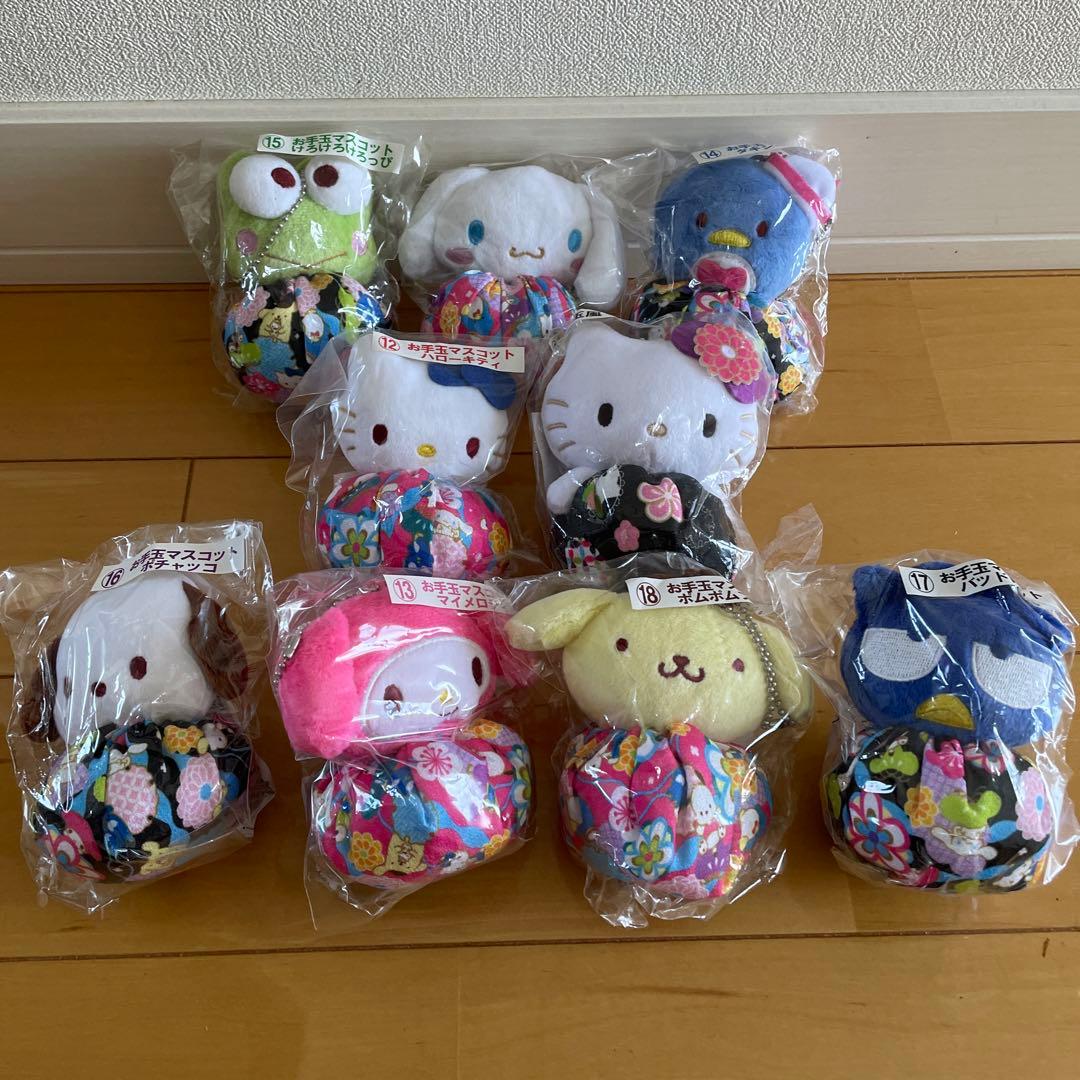 キティ　マイメロ　バツ丸　ポチャッコ　けろっぴ　ぷりん　シナモン　サム　9点