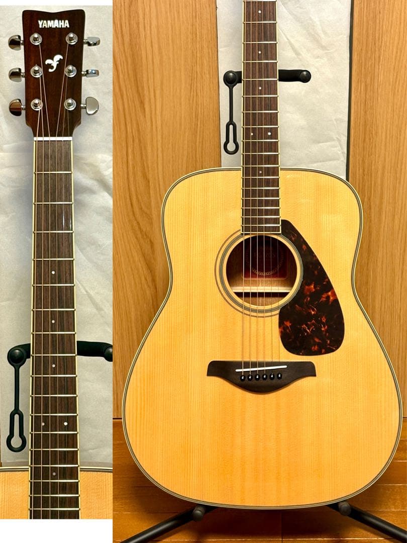超美品 YAMAHA FG-720S トップ単板 低弦高調整済み 純正GB付き