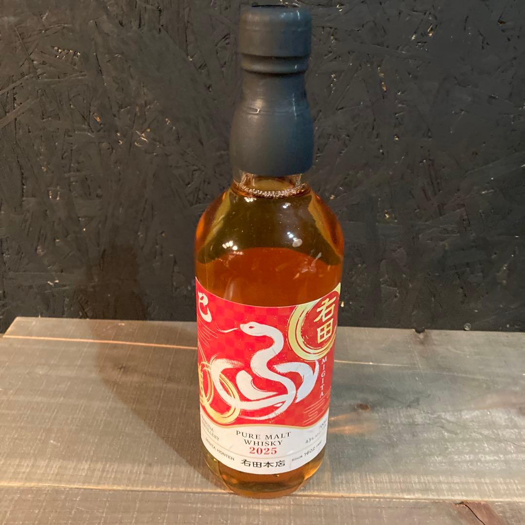 右田 ピュアモルトウイスキー 2025年 巳年ラベル　700ml 島根限定