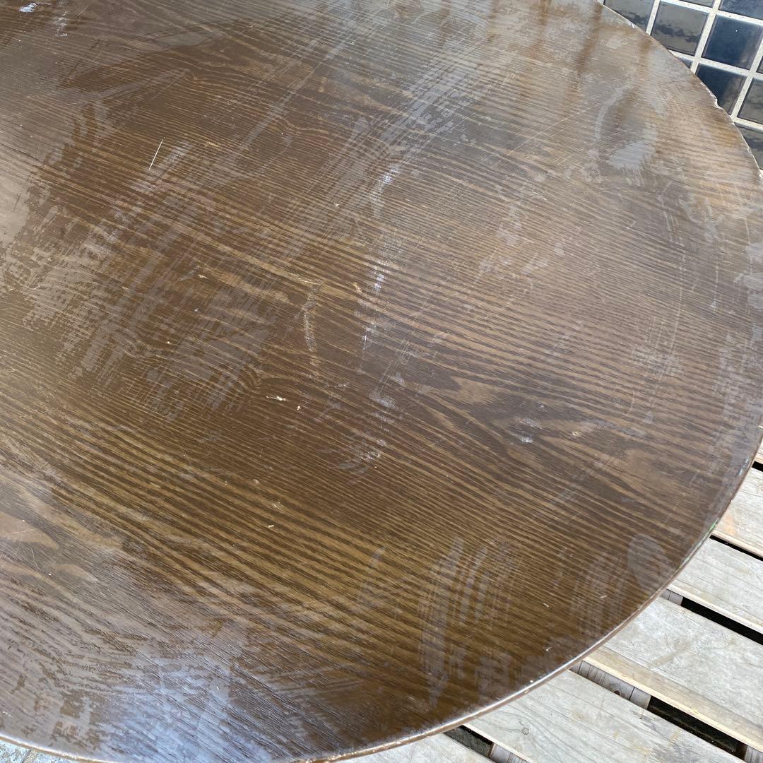 A 昭和レトロ 折りたたみ式ちゃぶ台 円卓 丸テーブル 店舗什器 古民家