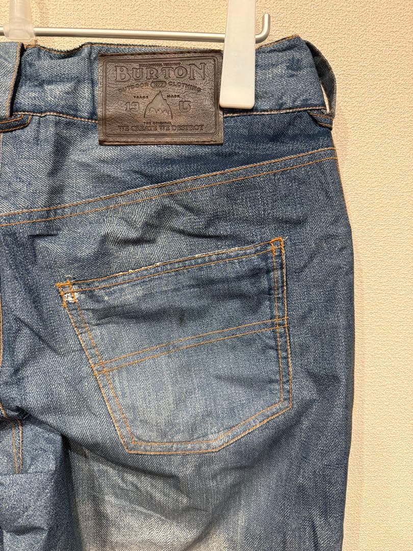 BURTON GORE-TEX スノーボード パンツ デニム Sサイズ バートン