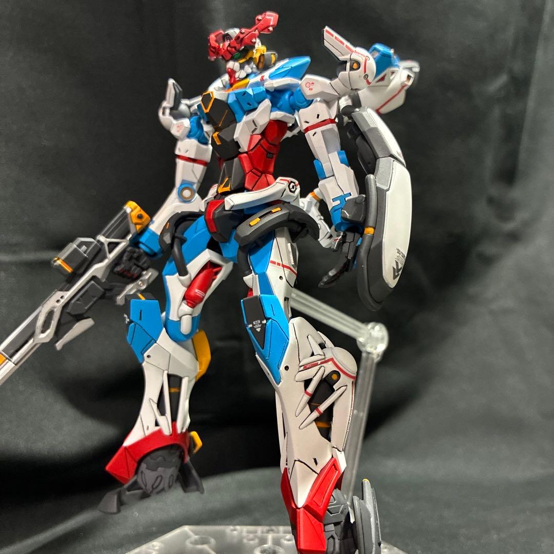 HG ジークアクス　塗装　完成品　＋ジャイアントガトリングセット