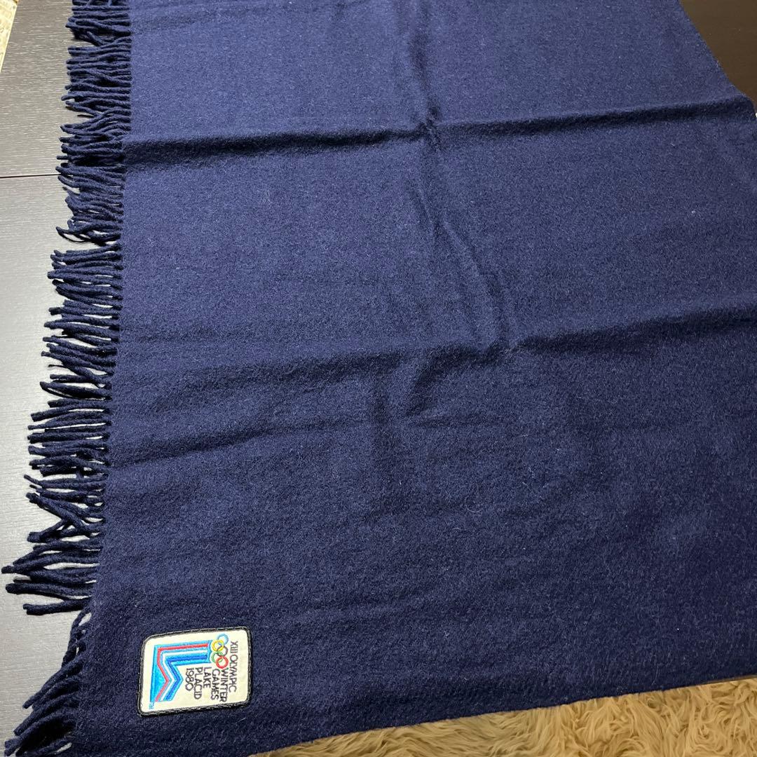 1980年レイクプラシッドオリンピック　ウールブランケット　ニュージーランド製