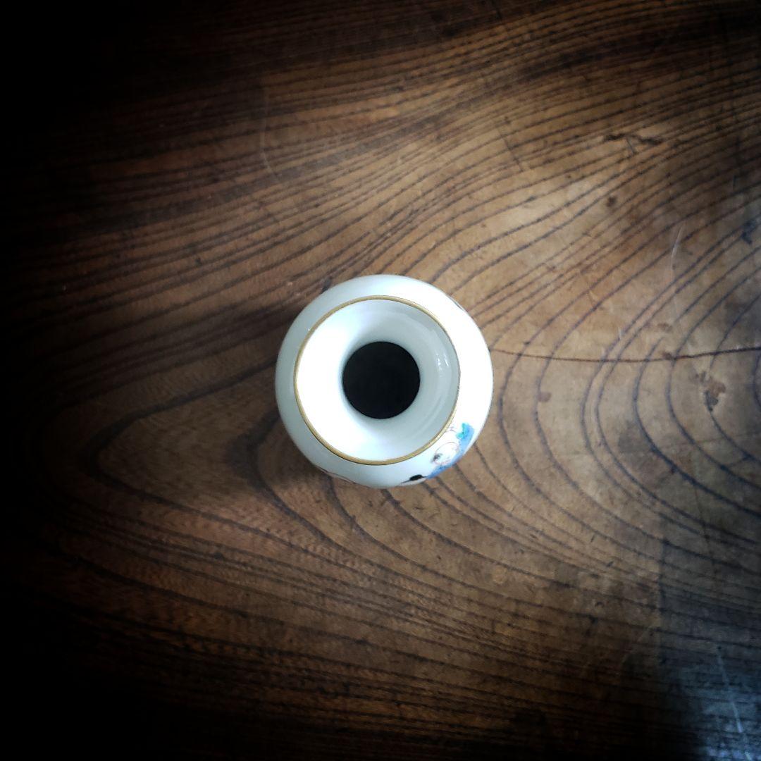 徳利　中国骨董　童　色絵　酒器　花器　一輪挿し　フラワーベース