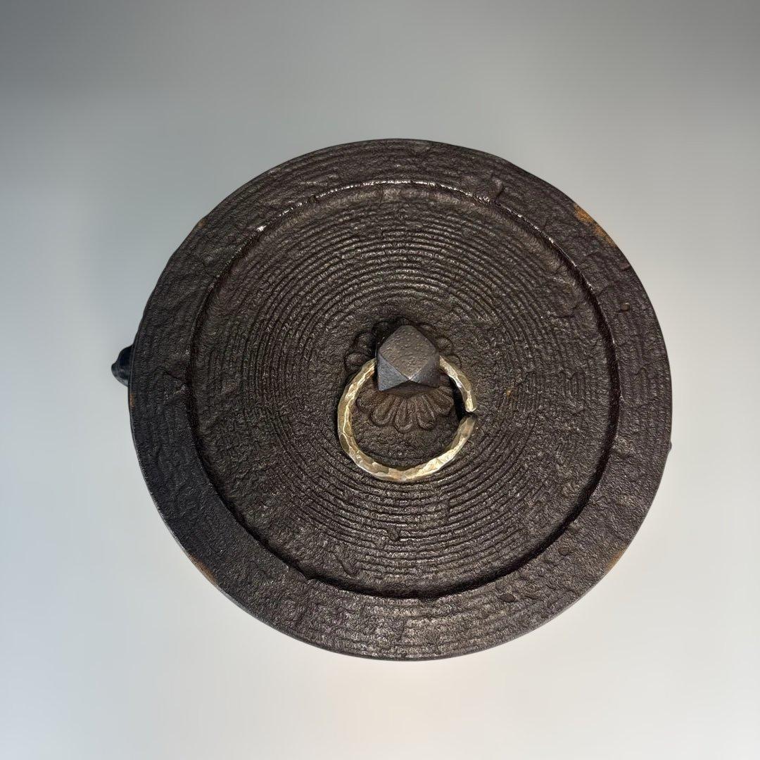 【中古品】宝積正一造　雲龍釜（共箱）USED〈税込・送料込〉