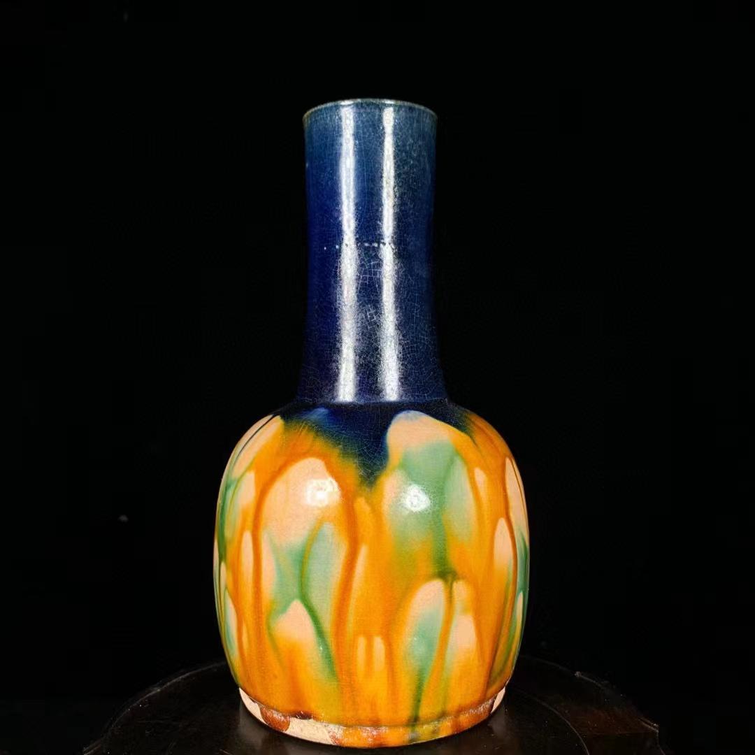 中国古美術・旧蔵の磁器・三彩の紙槌瓶・陶芸・置物・茶道具・書道・文房具·花瓶