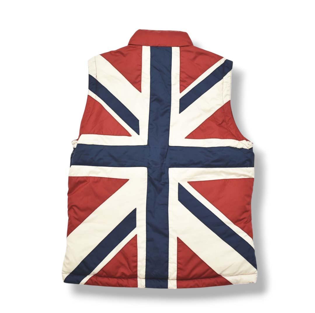 アドミラル 中綿 キルティング リバーシブル ベスト L ワインレッド