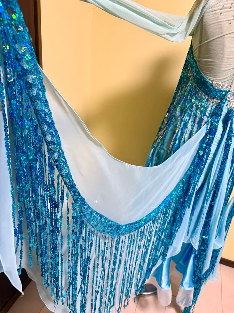 タカダンス✴︎ライトブルー 社交ダンスドレス