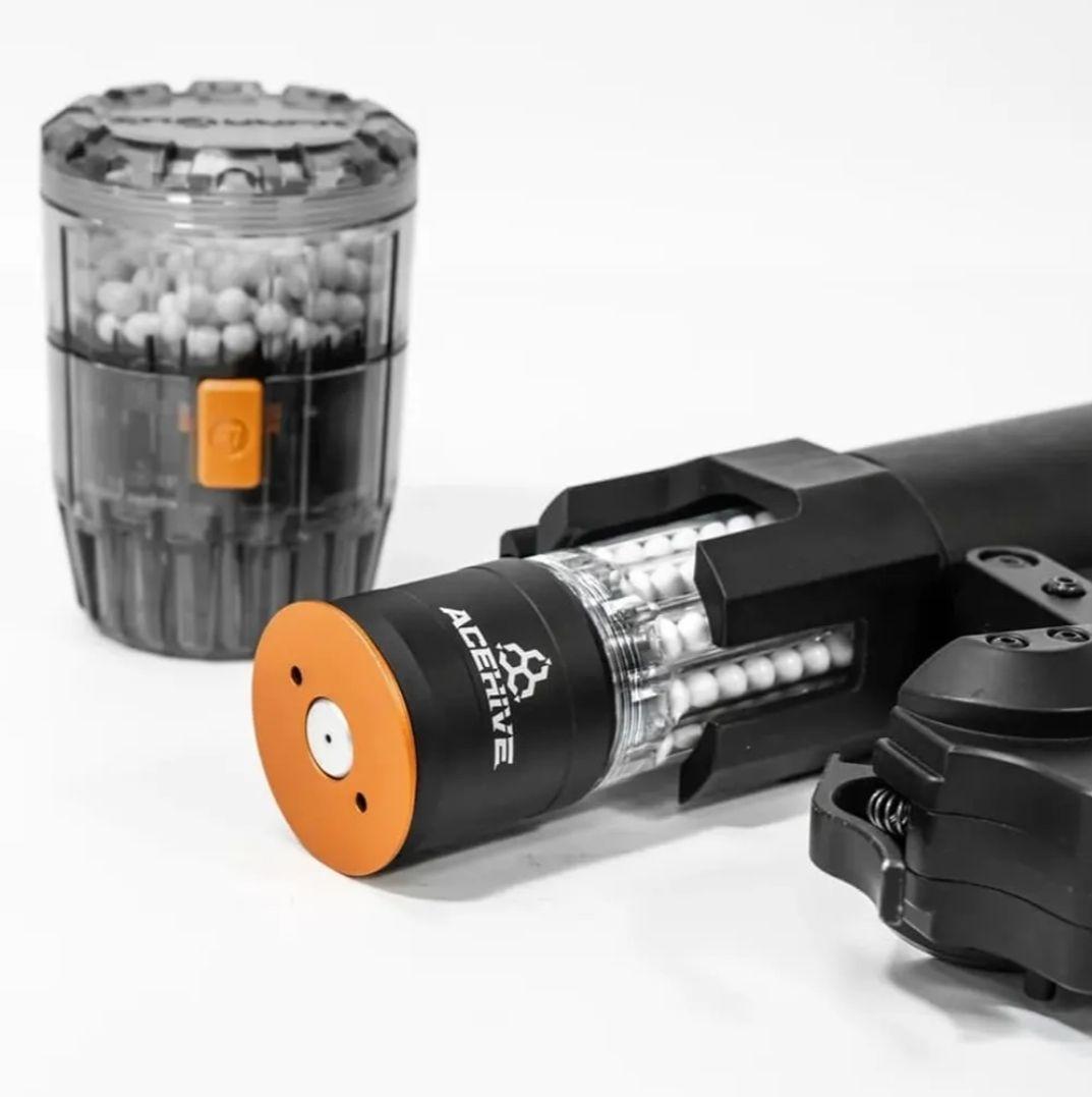 ACETECH製 40mmガスグレネードランチャー用カート＆専用BBローダー