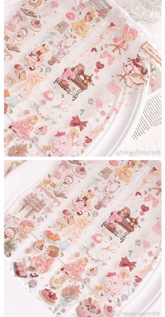 S39＃梦中的野餐(PET)fairylady切り売り海外装飾マステ