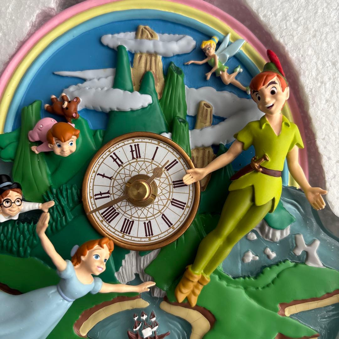 ピーターパン 壁掛け時計　立体時計　70周年