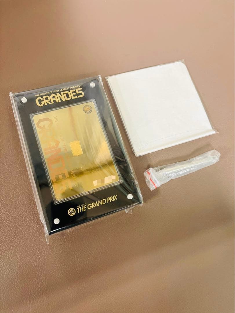 ✴︎GRANDE5✴︎ ボートレース 競艇 当選 SG 純金1g入 インゴットカード