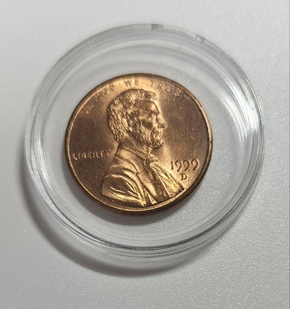 極美品　1999年 D リンカーン1セント硬貨