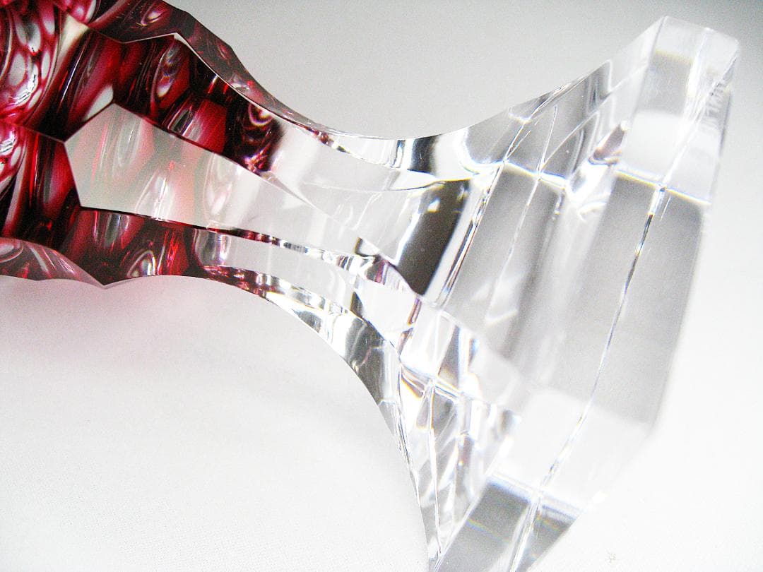 #尚古集成館 #監修 #復元 #島津 #薩摩切子 #グラス #大きめ #赤