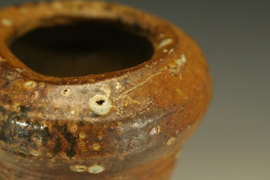 信楽焼 高橋楽斎 花入 花器 花瓶 共箱 916