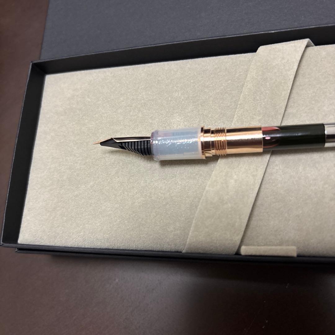 な*ち様 初雪 万年筆　八文字屋 オリジナル　細字 F 限定