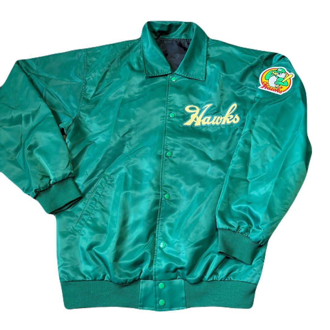 【激レア】南海ホークス ナイロン ジャケット 特注 長袖 グランドコート 美品