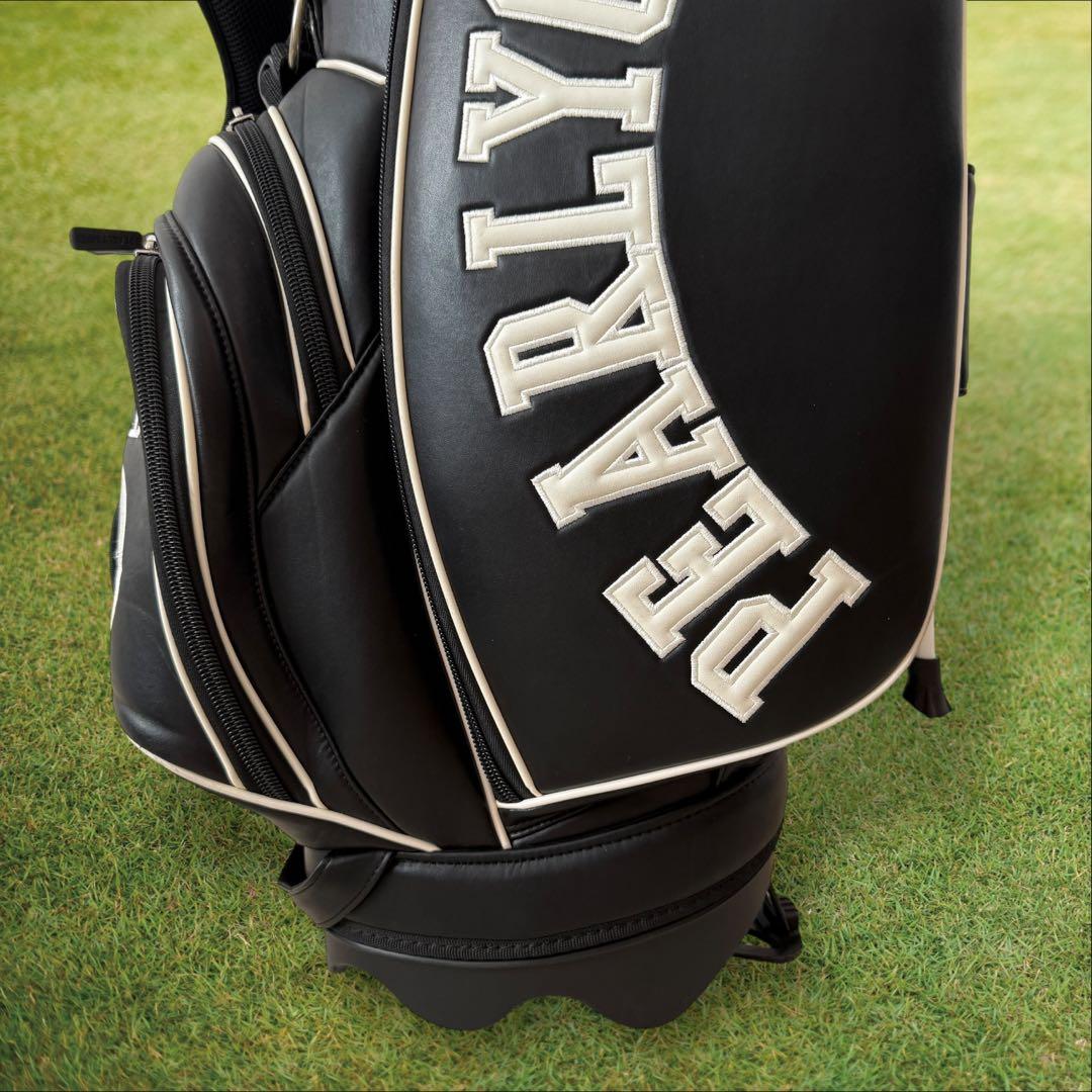 パーリーゲイツ　キャディ バッグ　ショルダー式　スタンド式　軽量　黒　ブラック