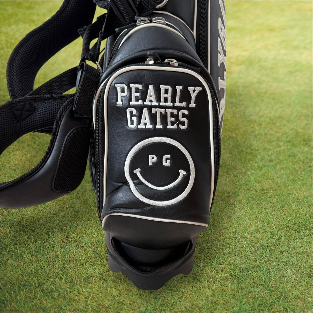 パーリーゲイツ　キャディ バッグ　ショルダー式　スタンド式　軽量　黒　ブラック
