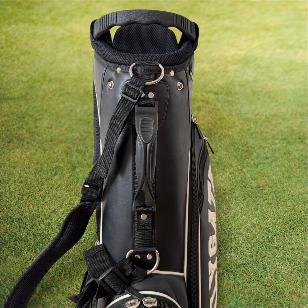 パーリーゲイツ　キャディ バッグ　ショルダー式　スタンド式　軽量　黒　ブラック