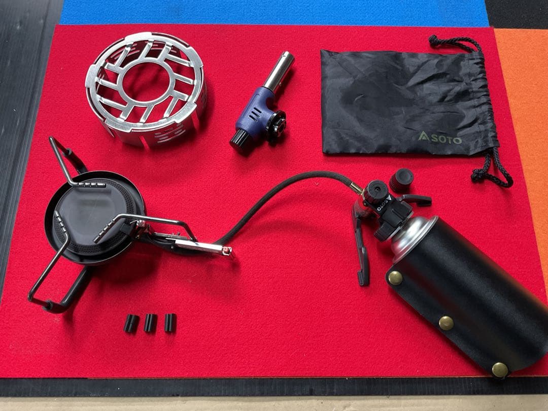 SOTO 廃盤希少人気商品ST-301モノトーンカラー動作良好美品防風リング他付