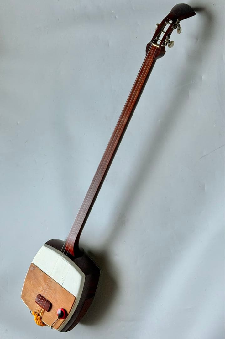 三味鉄弦　レア楽器　ピックアップ装備　ハードケース付