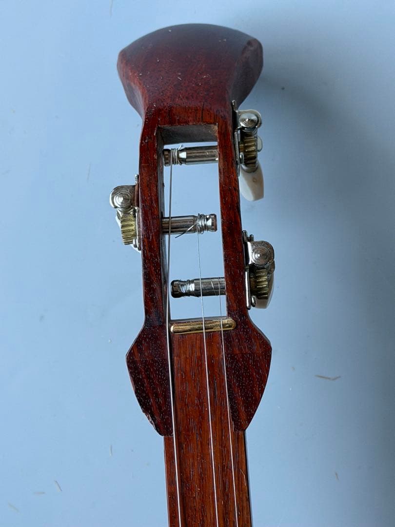 三味鉄弦　レア楽器　ピックアップ装備　ハードケース付