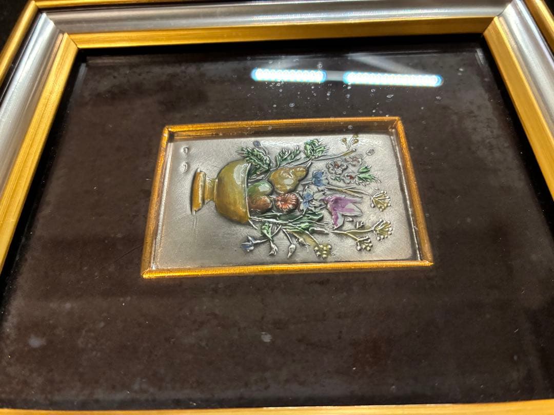 銀 アンティーク 雑貨 アート フレーム 額縁 インテリア 風水 銀 絵画 壁掛