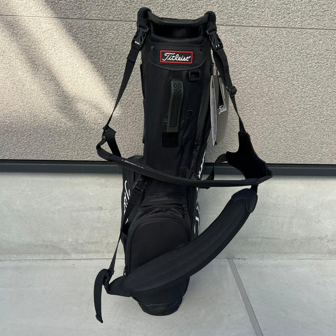 TITLEIST タイトリスト　キャディバッグ 未使用　ブラック　ナイロン　黒