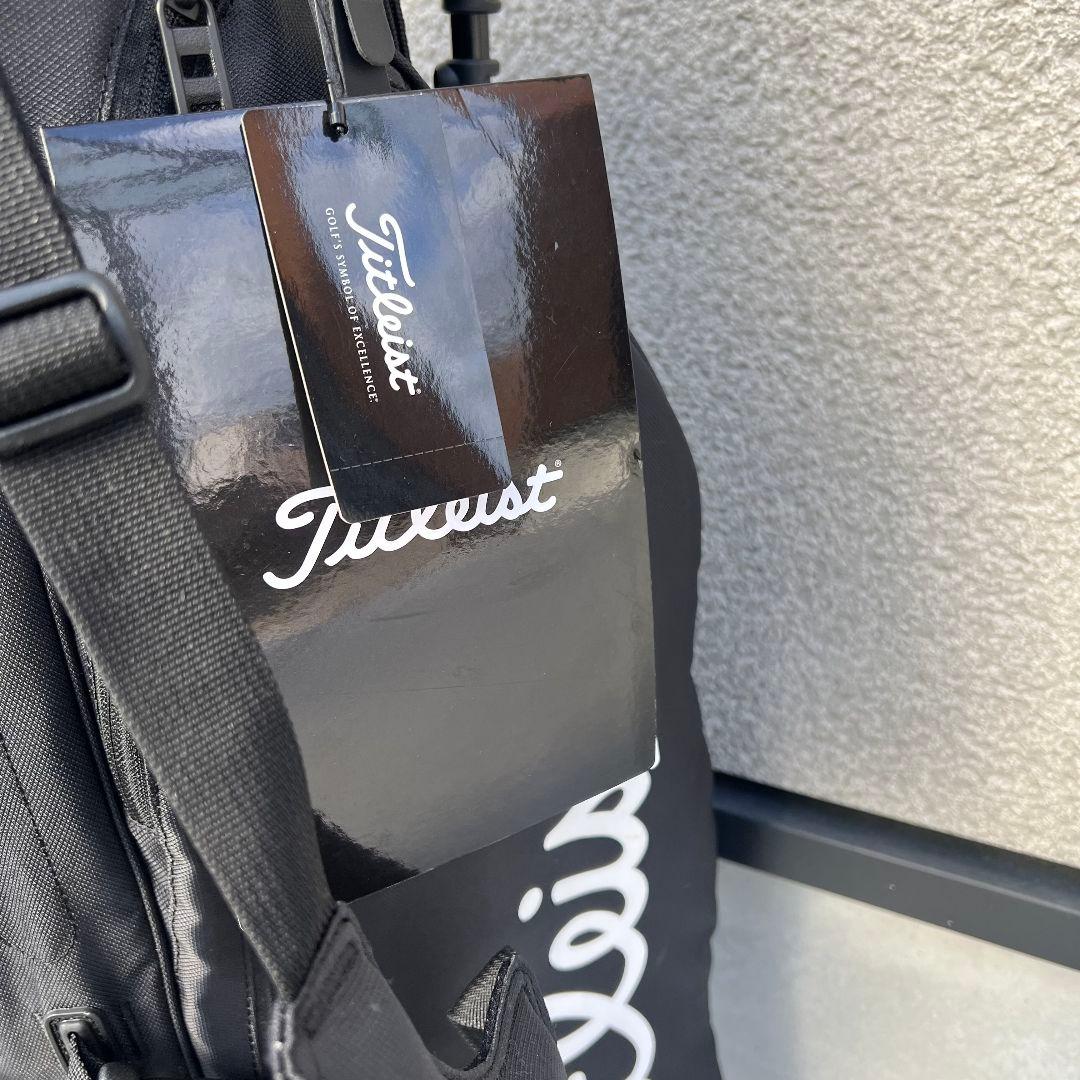 TITLEIST タイトリスト　キャディバッグ 未使用　ブラック　ナイロン　黒