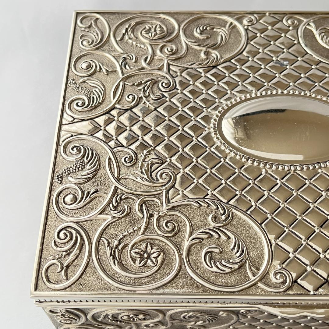 【GODINGER】 ビクトリアンのジュエリーボックス【シルバープレート】