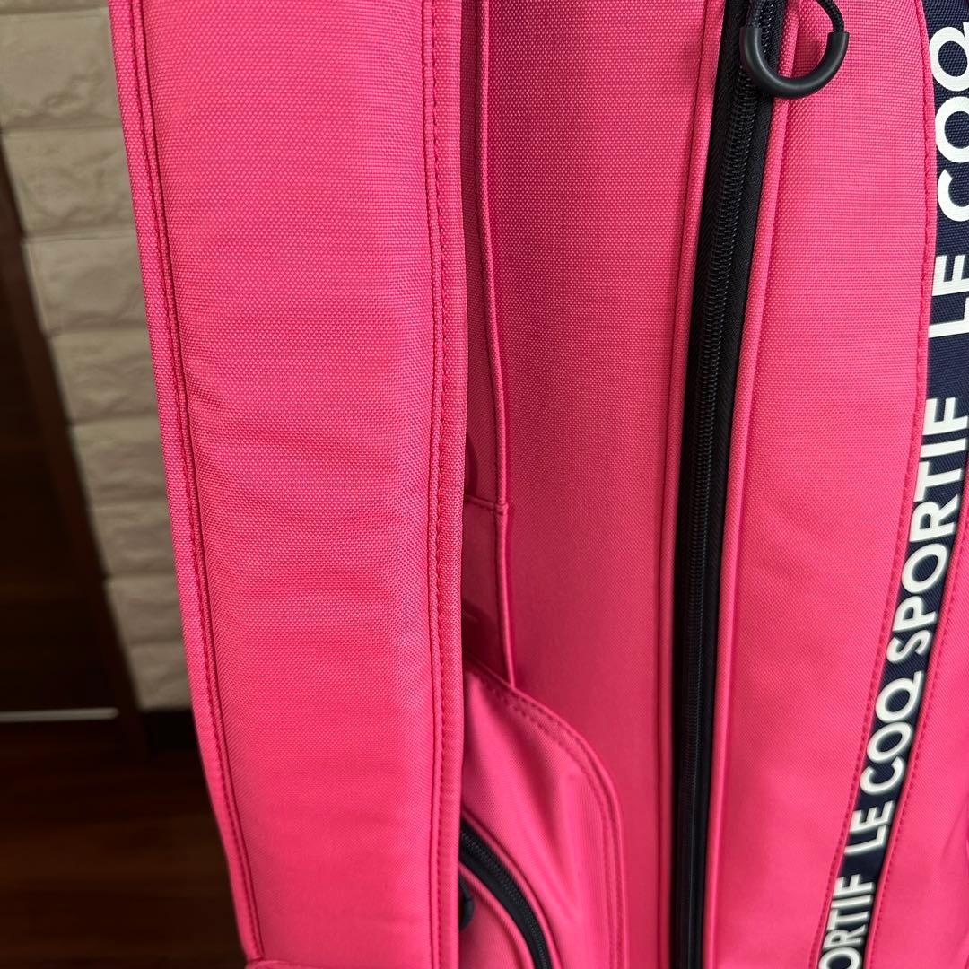 美品 ルコック スポルティフ QQCTJJ05 ピンク キャディバッグ