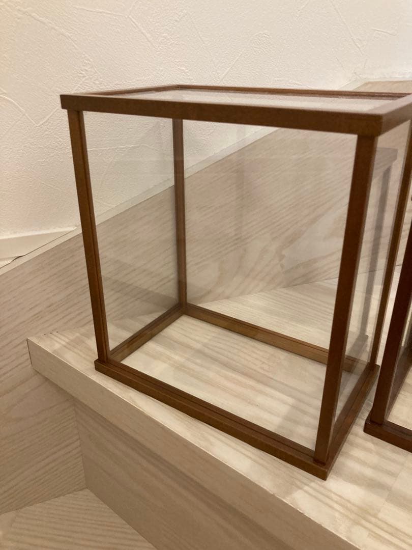 レトロ　ガラスケース 2個セット